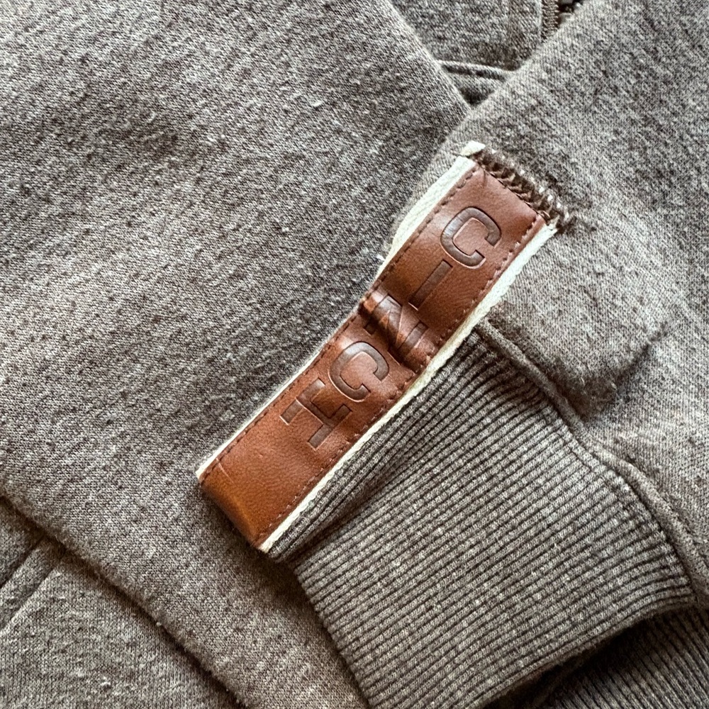 Cinch Brown Cowl Neck Hoodie - Picture 2 of 4